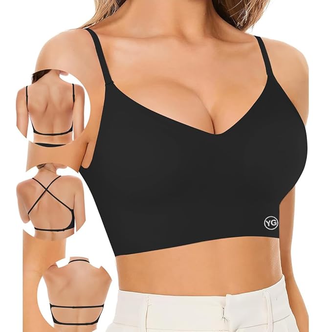 Backless Beauty Back Bra, Comfy & Breathable Wireless Sports Bra